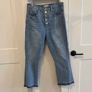 Loft Kick Crop Blue Women's Jeans